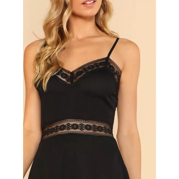 NWOT Black Sheer Dress - Picture 3 of 3